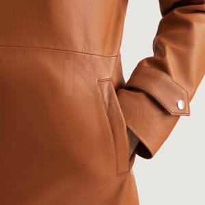 Abrigo de Cuero para Hombre, Estilo Trench, Elegante, Duradero, Corte Largo, Ideal para Invierno, Moda Urbana, Estilo Casual - Product Image 6