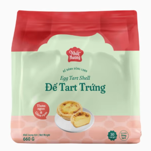 Coquille de tarte portugaise congelée de haute qualité vietnamienne 660g certifiée halal bon prix goût sucré emballé dans un sac - Product Image 1