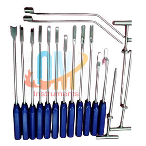 ชุดเครื่องมือถอดซีเมนต์กระดูกและข้อ คุณภาพพรีเมียม เกรดทางการแพทย์ สแตนเลส 22 ชิ้น ฆ่าเชื้อได้ สำหรับข้อเข่า/ไหล่ - Product Image 6