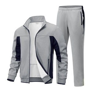 ชุดวอร์มลำลองสำหรับผู้ชาย ผ้าฟลีซระบายอากาศ เหมาะสำหรับออกกำลังกาย วิ่ง  พร้อมโลโก้ส่วนตัว ไซส์พลัส - Product Image 1