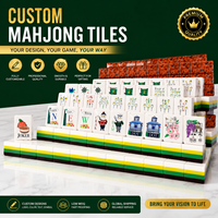 Golf Master – Ensemble de Mahjong de luxe moderne, version américaine, tuiles en acrylique, durables, portables, collection élégante, jeu pour adultes