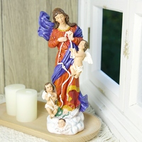 Produits en stock Statues religieuses catholiques en résine Vierge Marie chrétienne avec fœtus Vente en gros de statues de la Vierge Marie 21cmH Marie non attachée