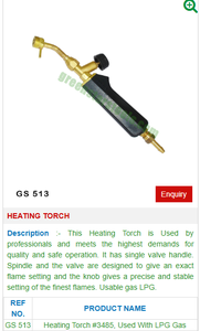 Torche chauffante en laiton GS 513 pour outils de bijouterie - Product Image 2