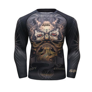 ชุดชกมวยอุปกรณ์ฝึกซ้อมคุณภาพสูง BJJ rash Guard, muay Thai Gear & rash GUARD for Martial Arts - Product Image 1