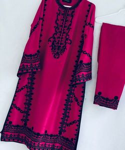 Salwar kameez indien pakistanais prêt à l'emploi costume en coton pour femmes cousu robes de femme élégantes - Product Image 2