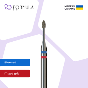 ดอกสว่านเจียรเล็บเพชรระดับมืออาชีพ ขนาด 1.2 มม. สีน้ำเงิน+แดง สำหรับตัดหนังกำพร้า อุปกรณ์เสริมความงามสำหรับร้านทำเล็บ ผู้ผลิต OEM - Product Image 1