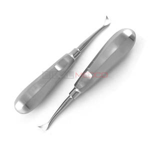 Elevador Dental Cryer Juego de 2 piezas Elevadores de raíz izquierda y derecha Cirugía oral PDL Luxación Extracción de dientes Instrumentos médicos - Product Image 1