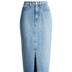 Faldas largas de mezclilla de Invierno para mujer, detalle de botones, tendencia informal para estilos de Festival 2025 - Product Image 1