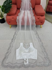 ชุดส่าหรีผ้าไหมผ้าลายลูกไม้แนวดอริสเธรดแฟนซีชุดอินเดียและปากีสถาน - Product Image 4