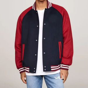 Veste matelassée pour homme de haute qualité sur mesure OEM, style bomber en toile, style baseball, pour se tenir au chaud - Product Image 1