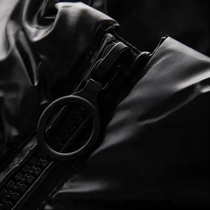 High Quality Customized <b>Men's</b> Long <b>Hooded</b> Stand Coated High Street Style Outdoor Winter Puffer <b>Jacket</b> <b>Padded</b> Bubble Zipper OEM - Product Image 3