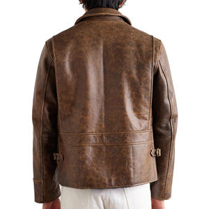 Chaqueta de cuero de estilo callejero de alta calidad para hombre Venta en línea personalizada a la moda - Product Image 6