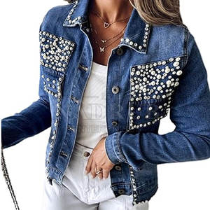 Venta al por mayor de secado rápido de las mujeres de moda chaqueta de diamantes de imitación para la venta en línea de algodón de moda chaqueta de diamantes de imitación para las mujeres - Product Image 1