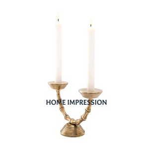 Candelabro Navideño de Lujo Hecho a Mano en Aluminio con Diseño de Palmera para Decoración del Hogar y Bodas, India - Product Image 5