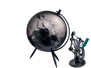 Fabricación de nuevos globos personalizados para oficina, escuelas, decoración de mesa con texto claro, globo terráqueo giratorio - Product Image 3