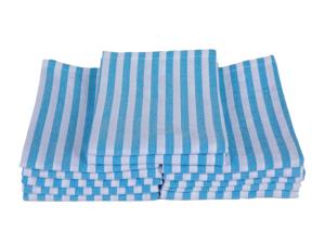 Lot de 12 serviettes jetables à rayures en coton recyclé personnalisables à séchage rapide pour le golf et l'entretien de la voiture Woven Technics - Product Image 2