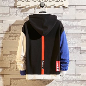 Sudadera con capucha para hombre, prenda deportiva masculina de manga larga con cremallera y estampado de fábrica, estilo Casual, venta al por mayor - Product Image 3