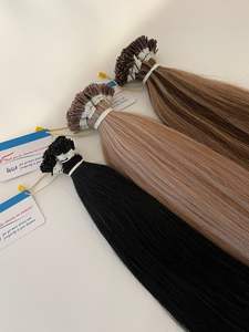 Vente Flash 2024 Cheveux Nanoring de haute qualité Extensions de cheveux humains vietnamiens Pointe de kératine droite soyeuse en plusieurs couleurs - Product Image 6