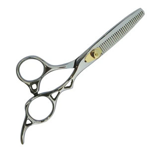 Endo Tech Premium Stainless Steel Manual <b>Thinning</b> Shears Straight Hair Barber Salon Use Blue/Pink/Black Colors Manicure Pedicure - Product Image 2
