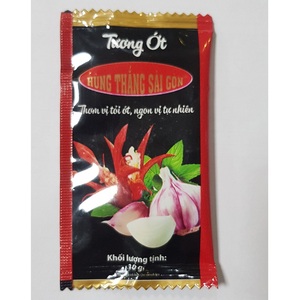 Mini Botella de 10 gramos de Salsa Picante Vietnamita Fresca, Sabor Ácido, con Ingredientes de Ajo, Tomate, Azúcar y Sal, 12 Brix, en Bolsa - Product Image 1