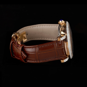 Reloj de lujo para hombre/mujer Natural Lab Grown D VVS Moissanite Diamond Formal/Casual Everyday Office Professional Wear Leather - Product Image 5