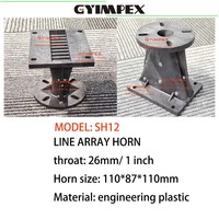 GYIMPEX SH12 Guía de Onda Profesional de Plástico de Ingeniería de 1 Pulgada para Bocina de Altavoz Line Array 110x87x110mm Duradero Marca China
