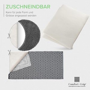Tapis de porte et tapis antidérapant en tissu non tissé blanc 60 x 100 cm, protection antidérapante - Product Image 5