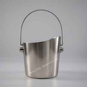 Enfriador de vino, cubo de hielo de metal, fabricante, precio al por mayor, alta calidad, acero inoxidable, champán, cerveza, bebida, cubos para bar - Product Image 3