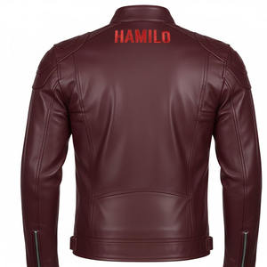 Chaqueta de Cuero de Color Personalizado, Nueva Llegada, Chaqueta de Cuero Genuino de Piel de Vaca Natural para Hombre, Manga Larga, Chaleco de Motociclista a la Moda. - Product Image 2