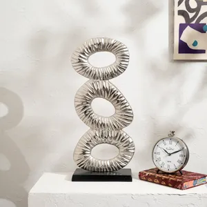 Escultura de León de Metal Hecha a Mano para Decoración del Hogar, Escultura de León de Metal de Lujo para Sala de Estar, Decoración Pulida para Dormitorio y Estudio - Product Image 2