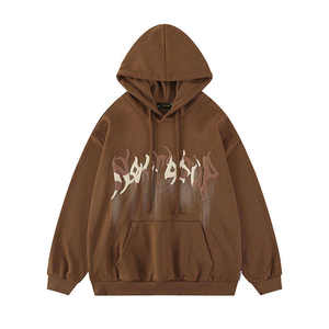 Sweat-shirts à capuche pour hommes les plus populaires, unis, vierges, personnalisés, streetwear, broderie de haute qualité, sweat-shirts à capuche pour hommes - Product Image 2