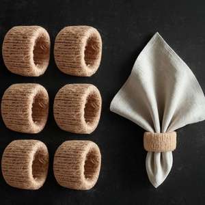 ห่วงรัดผ้าเช็ดปากหวายสำหรับตกแต่งโต๊ะแหวนผ้าเช็ดปากที่ทันสมัยสำหรับประสบการณ์การรับประทานอาหารที่หรูหรา - Product Image 1