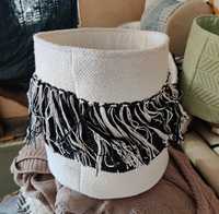 Panier de rangement multifonction en coton MORE pour la lessive, la cuisine, la chambre, multicolores, 18x16 pouces, formes variées, fabriqué en Inde