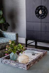 Bandeja de madera Vintage de tamaño personalizado de la mejor calidad con diseño Rectangular de incrustaciones de hueso hechas a mano para uso doméstico y servicio de alimentos HF CRAFTS - Product Image 5