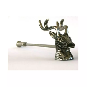 Extincteur de bougie en laiton fait main de la plus haute qualité, motif renne des neiges, dernière vente, finition couleur argent - Product Image 5