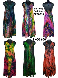 Vestido de encaje de seda hasta el suelo bohemio de alta calidad de inspiración vintage 100% seda para ocasiones elegantes - Product Image 2