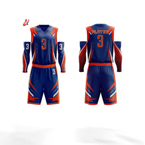 ชุดเครื่องแบบบาสเก็ตบอลแบบพลิกกลับได้ชุดบาสเก็ตบอลสำหรับผู้ชายชุดกีฬาฤดูร้อนดีไซน์ล่าสุดมีขนาด4XL โลโก้ - Product Image 5