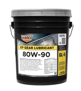 น้ำมันหล่อลื่นยานยนต์ WARCO 80W-90 GL-5 ป้องกันการสึกหรอ ทนแรงกดสูง น้ำมันเกียร์ ขนาด 5 แกลลอน - Product Image 1