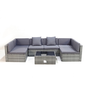 Conjunto de Sofás de Ratán Comehome, Muebles de Sala de Estar para Exteriores, Decoración Moderna y Elegante - Product Image 2