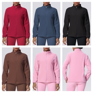 Personalizado de alta calidad Otoño Invierno hombres cuello alto cremallera a prueba de viento cálido 100% algodón secado rápido Streetwear correr deporte - Product Image 6