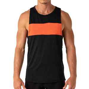 Camiseta sin Mangas de Spandex/Algodón Transpirable de Secado Rápido para Hombre, de Alta Calidad y Más Vendida, para Entrenamiento Activo y Fitness, Color Personalizado - Product Image 1