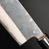 Kualitas Terbaik kustom buatan tangan baja karbon tinggi koki dapur pisau Santoku pisau dapur dengan selubung kulit