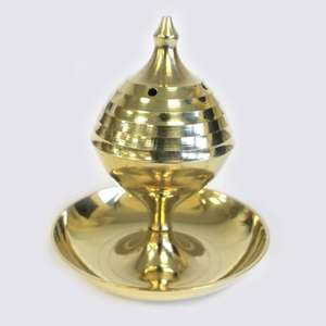 Home and Garden Decorative <b>Incense</b> Burner With Chain Catholic Church Supplies Smells Diffuser Brass Chain <b>Incense</b> Burner - Product Image 3