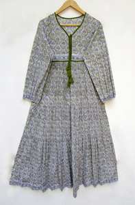 Vintage elegante verano Boho mujeres ropa elegante Casual Midi gasa Vestido Mujer Mini vestido de fiesta vestidos de manga larga para adultos - Product Image 6