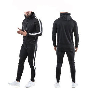 Comprar transpirable al por mayor casual poliéster hombres conjunto de dos piezas liso en blanco de diseño personalizado chándales para hombres - Product Image 6