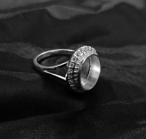 Vente en gros de bague de réglage en pierre semi-montée personnalisée 8x10mm vierge en argent sterling 925 de forme ovale composants de résultats de bijoux - Product Image 6