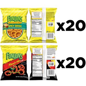 Coffret varié Funyuns aux saveurs d'oignon, Queso épicé et Flamin' Hot, 0,75 once (lot de 40) - Product Image 2
