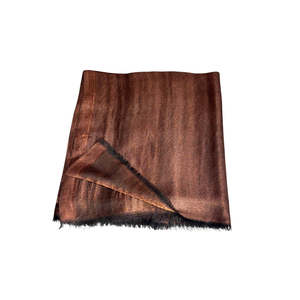 Reversible <b>Wool</b> Scarf-Copper & Brown Long Winter Printed <b>Wrap</b> - Product Image 2
