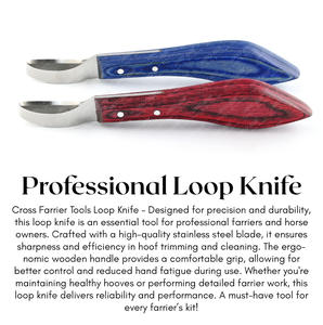 Chèvre droitier cheval soin maréchal outil sabot couteau maréchal couteau boucle vétérinaire Instrument manche en bois pour bovins chevaux - Product Image 6