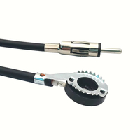 Base de montage d'antenne stéréo universelle pour voiture Radio AM/FM Signal amplifié Mât de bateau aérien Câble d'antenne flexible pour camion-pelle